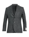 Paoloni Man Blazer Grey Size 46 Acrylic, Polyamide, Virgin Wool, Alpaca Wool, Viscose In Grey