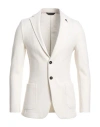 Paoloni Man Blazer Ivory Size 46 Wool, Polyamide In White