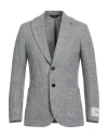 Paoloni Man Blazer Light Grey Size 38 Acrylic, Polyamide, Virgin Wool, Alpaca Wool, Viscose In Gray