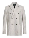 Paoloni Man Blazer Light Grey Size 44 Virgin Wool, Cashmere, Polyamide