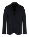 Paoloni Man Blazer Midnight Blue Size 44 Cotton, Elastane