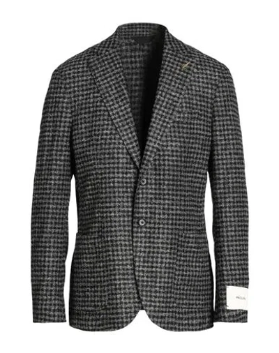 Paoloni Man Blazer Midnight Blue Size 40 Wool, Polyamide, Acrylic, Alpaca Wool, Viscose