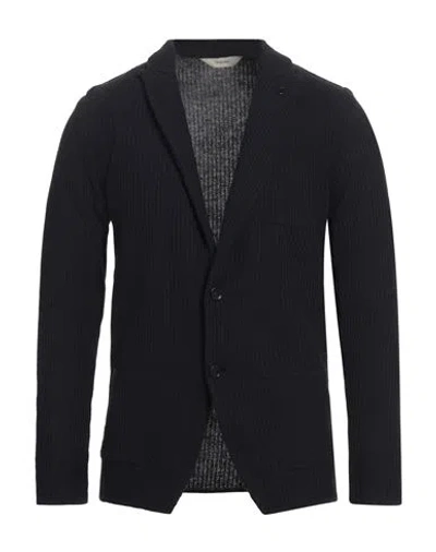 Paoloni Man Blazer Midnight Blue Size 38 Cotton, Acrylic