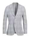 Paoloni Man Blazer Navy Size 38 Cotton, Linen, Polyester