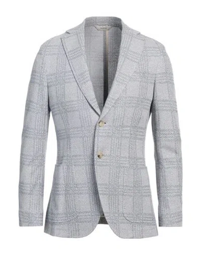 Paoloni Man Blazer Navy Size 38 Cotton, Linen, Polyester