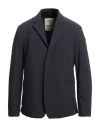 Paoloni Man Blazer Navy Size 40 Polyamide, Elastane In Navy Blue
