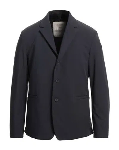 Paoloni Man Blazer Navy Size 40 Polyamide, Elastane In Navy Blue