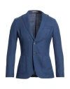 Paoloni Man Blazer Slate Blue Size 50 Virgin Wool
