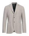 Paoloni Man Blazer Taupe Size 42 Virgin Wool, Elastane