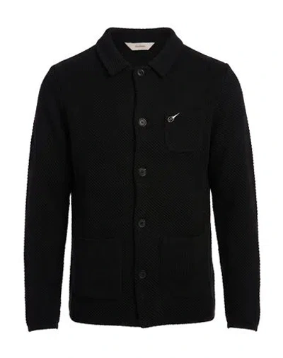 Paoloni Man Cardigan Black Size 36 Acrylic, Virgin Wool