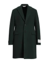 Paoloni Man Coat Green Size 44 Virgin Wool, Polyamide In Multi