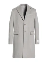Paoloni Man Coat Grey Size 46 Cashmere In Gray