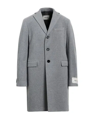 Paoloni Man Coat Light Grey Size 40 Cashmere