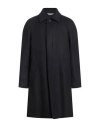 Paoloni Man Coat Navy Size 44 Wool, Polyamide In Blue