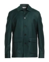 Paoloni Man Jacket Dark Green Size 44 Virgin Wool, Elastane
