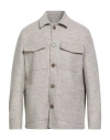 Paoloni Man Jacket Grey Size 46 Virgin Wool In Gray