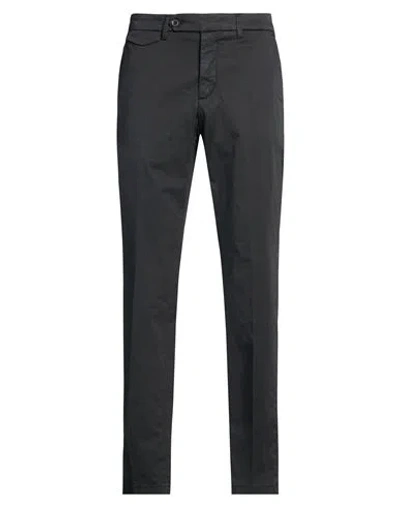 Paoloni Man Pants Black Size 30 Cotton, Elastane