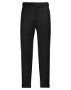 Paoloni Man Pants Black Size 38 Virgin Wool, Elastane