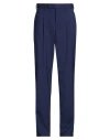 Paoloni Man Pants Blue Size 28 Wool, Elastane