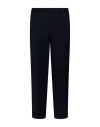 Paoloni Man Pants Blue Size 34 Wool, Elastane In Blue