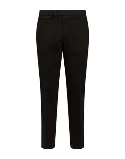Paoloni Man Pants Brown Size 36 Cotton, Elastane