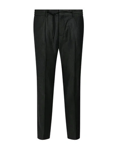 Paoloni Man Pants Dark Green Size 34 Virgin Wool, Elastane