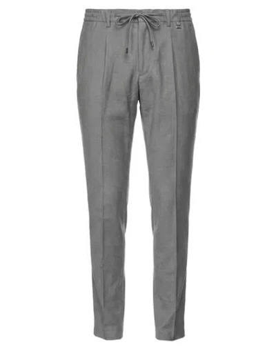 Paoloni Man Pants Grey Size 30 Virgin Wool, Elastane