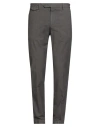 Paoloni Man Pants Grey Size 34 Cotton, Elastane In Gray