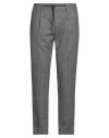 Paoloni Man Pants Grey Size 34 Virgin Wool, Polyamide, Elastane In Gray