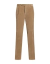 Paoloni Man Pants Light Brown Size 38 Cotton, Elastane In Brown