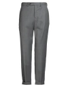 Paoloni Man Pants Light Grey Size 38 Virgin Wool, Elastane In Gray