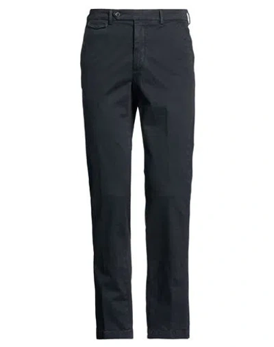 Paoloni Man Pants Midnight Blue Size 30 Cotton, Elastane