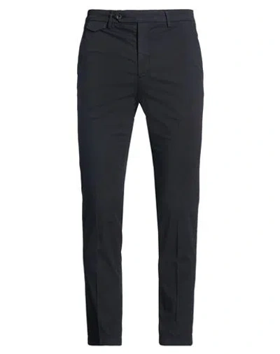 Paoloni Man Pants Midnight Blue Size 32 Cotton, Elastane