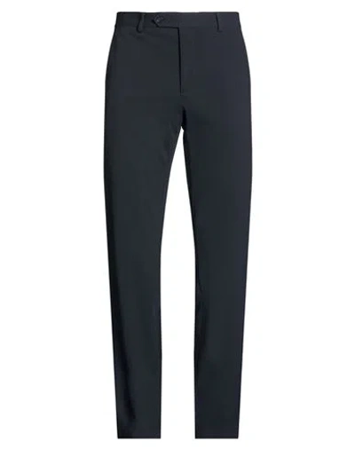Paoloni Man Pants Midnight Blue Size 32 Polyamide, Elastane In Black
