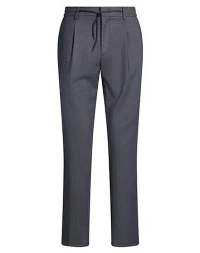 Paoloni Man Pants Midnight Blue Size 34 Virgin Wool