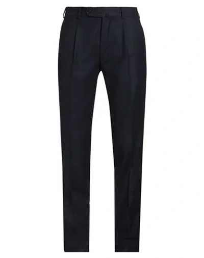Paoloni Man Pants Midnight Blue Size 34 Virgin Wool, Elastane