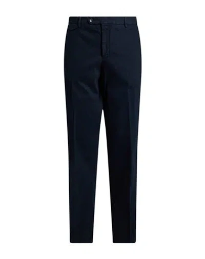Paoloni Man Pants Navy Size 36 Cotton, Elastane