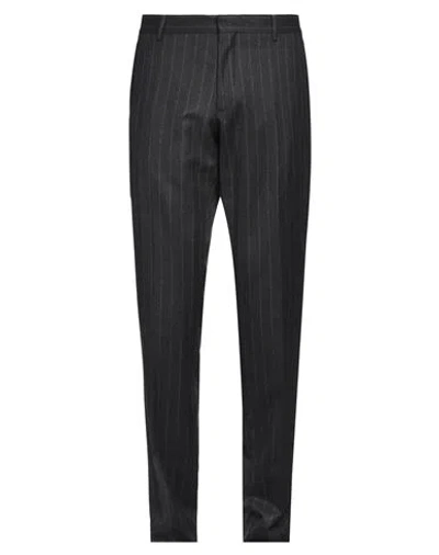 Paoloni Man Pants Steel Grey Size 38 Wool
