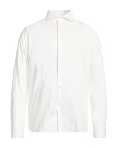 Paoloni Man Shirt White Size 16 Cotton