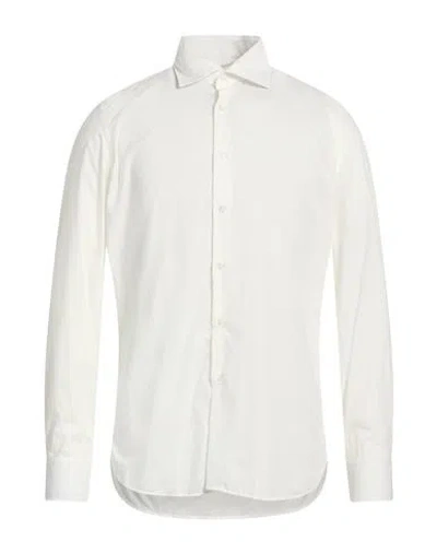 Paoloni Man Shirt White Size 16 Cotton