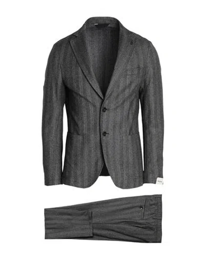 Paoloni Man Suit Grey Size 44 Virgin Wool