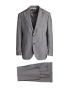 Paoloni Man Suit Grey Size 44 Wool In Grey