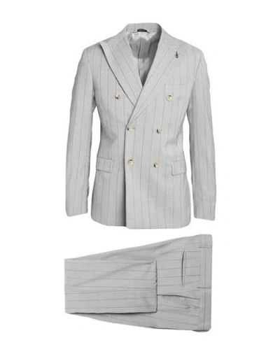 Paoloni Man Suit Grey Size 46 Virgin Wool