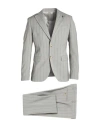 Paoloni Man Suit Grey Size 46 Virgin Wool In Grey