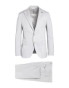 Paoloni Man Suit Light Grey Size 44 Virgin Wool