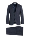 Paoloni Man Suit Midnight Blue Size 44 Wool, Elastane