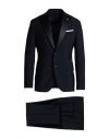 Paoloni Man Suit Midnight Blue Size 44 Wool, Mohair Wool