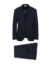 Paoloni Man Suit Midnight Blue Size 46 Wool, Elastane