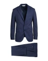 Paoloni Man Suit Navy Size 48 Virgin Wool In Navy