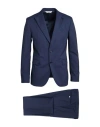 Paoloni Man Suit Navy Size 48 Virgin Wool In Navy